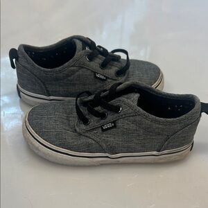 Vans Kids Black and Gray Sneakers